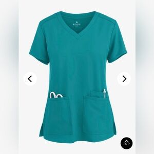 Med Couture Insight Women's 3-Pocket V-Neck Scrub Top Size Small